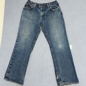 Ariat Mens Fire Resistant M4 Relaxed Boot Jeans Dark Wash Denim Size W34 L33